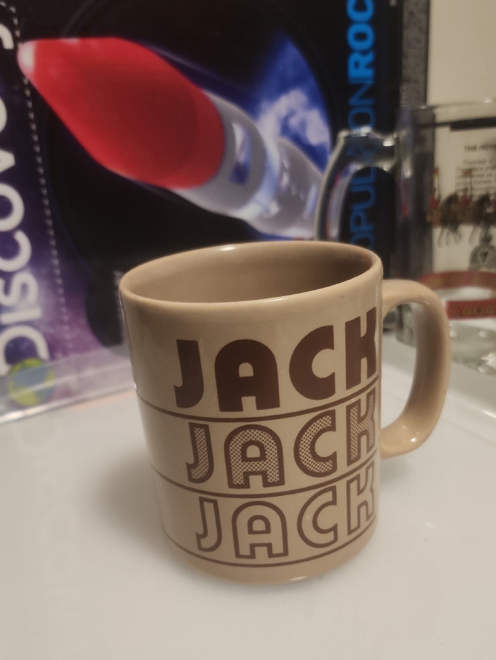 Beige "JACK" Stackable Ceramic Coffee Mug